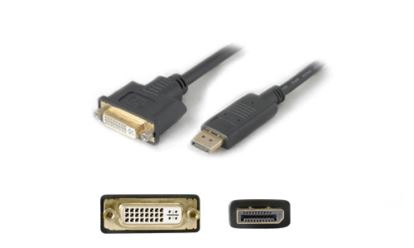 AddOn Networks DISPLAYPORT2DVI video cable adapter DisplayPort DVI Black1