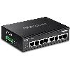 Trendnet TI-PG80 network switch Unmanaged L2 Gigabit Ethernet (10/100/1000) Power over Ethernet (PoE) Black2