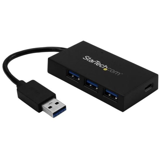 StarTech.com HB30A3A1CSFS interface hub USB 3.2 Gen 1 (3.1 Gen 1) Type-A 5000 Mbit/s Black1