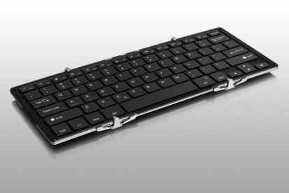 Aluratek ABLKO4F mobile device keyboard Black, Silver Bluetooth1