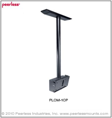 Peerless PLCM-1CP TV mount Black1