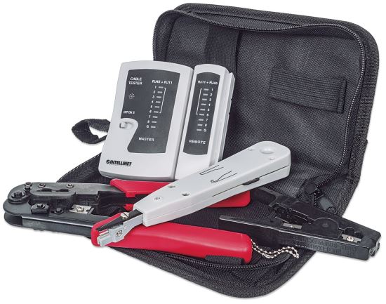 Intellinet 780070 cable preparation tool kit Black1