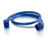 C2G 1ft, IEC320C20/IEC320C19 Blue 11.8" (0.3 m) C20 coupler C19 coupler4