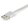 Picture of StarTech.com LTCUB1MGR USB cable 39.4" (1 m) USB 2.0 USB A Micro-USB B Silver