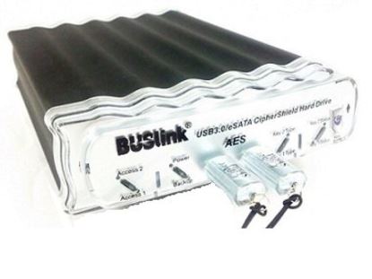 BUSlink CipherShield HDD enclosure Black, White 3.5"1
