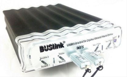 BUSlink CipherShield USB 3.0 512-bit external hard drive 5000 GB Black1
