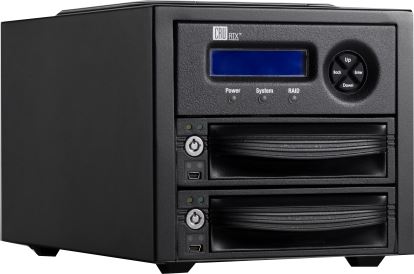 CRU RTX Secure 222-3QR HDD enclosure Black 3.5"1