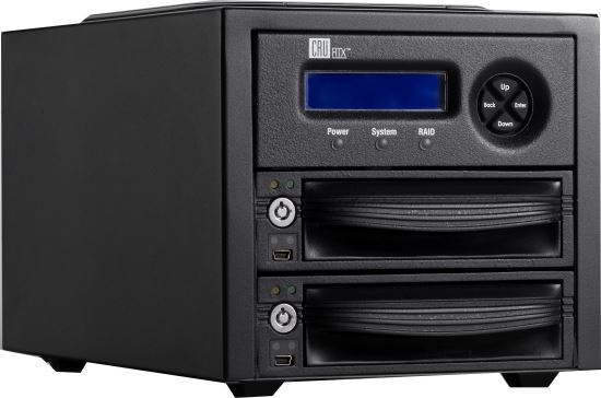 CRU RTX Secure 222-3QR HDD enclosure Black 3.5"1