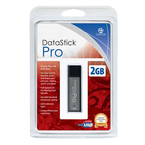 Centon 2GB DataStick Pro USB flash drive USB Type-A 2.0 Gray1