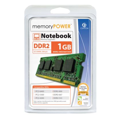 Centon 1GB800LT memory module 1 GB 1 x 1 GB DDR2 800 MHz1