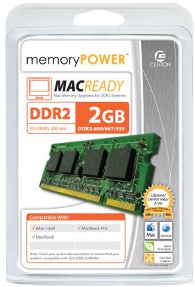 Centon 2GBS/D2-800 memory module 2 GB 1 x 2 GB DDR2 800 MHz1