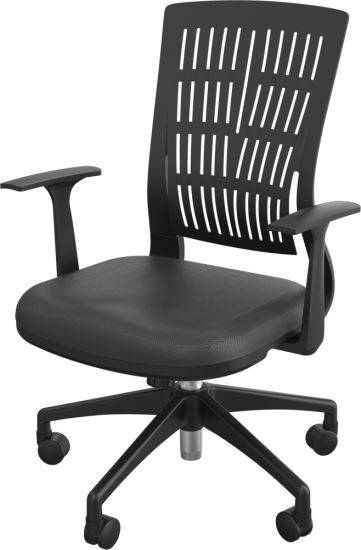 MooreCo 34741 office/computer chair Upholstered strap seat1