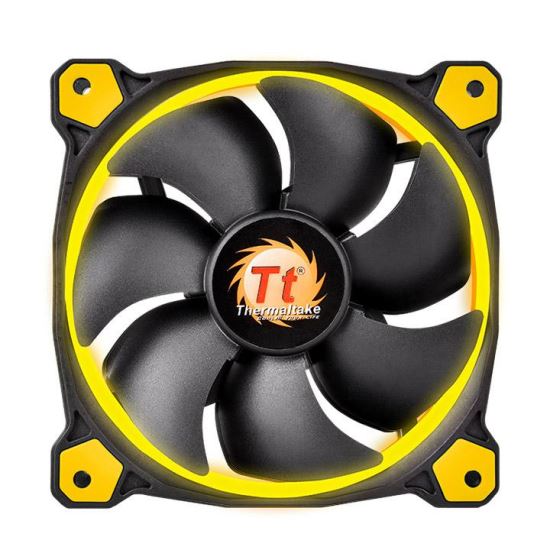 Thermaltake Riing 12 Computer case Fan 4.72" (12 cm) Black, Yellow1