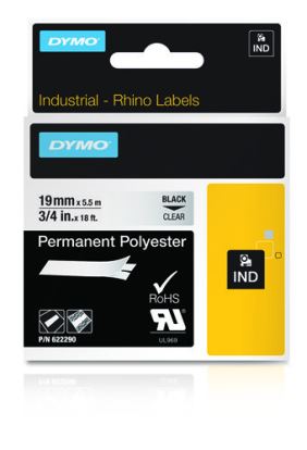 DYMO 622290 label-making tape Black on transparent1