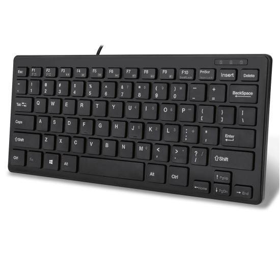 Picture of Adesso SlimTouch 111UB keyboard USB QWERTY US English Black