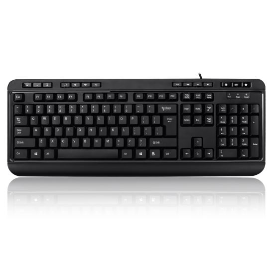 Picture of Adesso AKB-132HB keyboard USB QWERTY US English Black