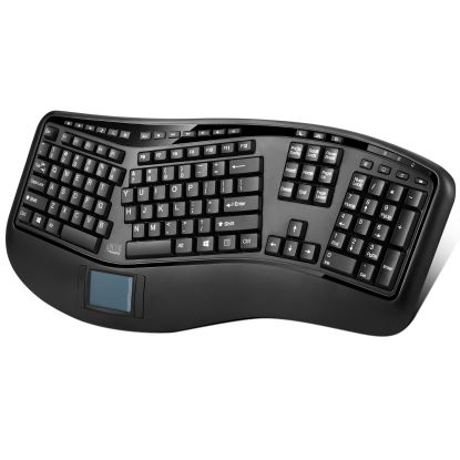 Adesso Tru-Form 4500 keyboard RF Wireless QWERTY English, US English Black1