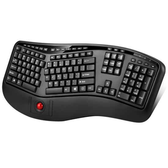 Adesso Tru-Form 3500 keyboard RF Wireless QWERTY US English Black1