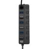 Picture of Adesso AUH-3070P interface hub USB 3.2 Gen 1 (3.1 Gen 1) Type-A 5000 Mbit/s Black