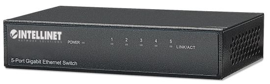 Intellinet 530378 network switch Gigabit Ethernet (10/100/1000) Black1