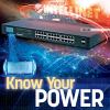 Intellinet 561242 network switch Unmanaged Gigabit Ethernet (10/100/1000) Power over Ethernet (PoE) 1U Black2