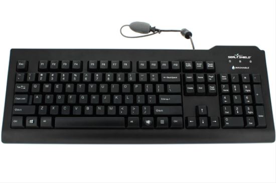 Seal Shield SSKSV208DK keyboard USB QWERTY Danish Black1