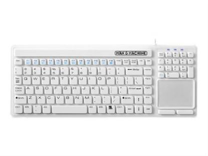 Man & Machine Simply Cool Touch keyboard USB English White1