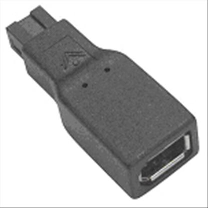 Siig CB-AU1212-S1 cable gender changer Firewire 9-pin Firewire 6-pin Black1