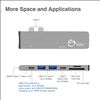 Picture of Siig JU-TB0512-S1 interface hub USB 3.2 Gen 1 (3.1 Gen 1) Type-C 40000 Mbit/s Gray