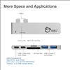 Siig JU-TB0212-S1 interface hub USB 3.2 Gen 1 (3.1 Gen 1) Type-C 40000 Mbit/s Silver4