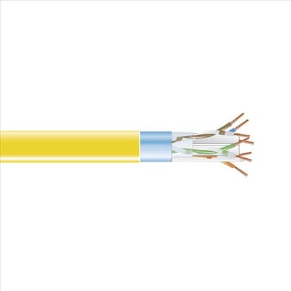 Black Box EVNSL0604A-1000 networking cable Yellow 12000" (304.8 m) Cat6 F/UTP (FTP)1