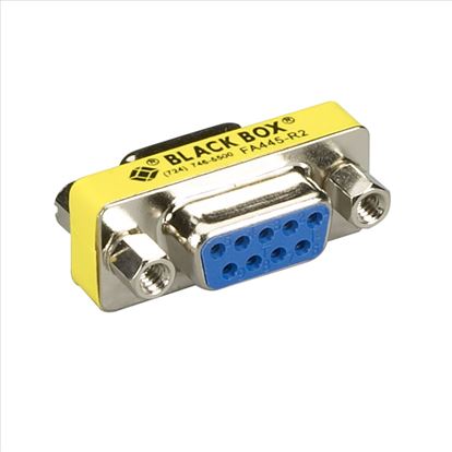 Black Box FA445-R2 cable gender changer DB9 Metallic, Yellow1