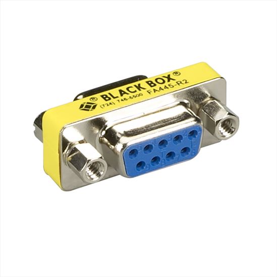 Black Box FA445-R2 cable gender changer DB9 Metallic, Yellow1