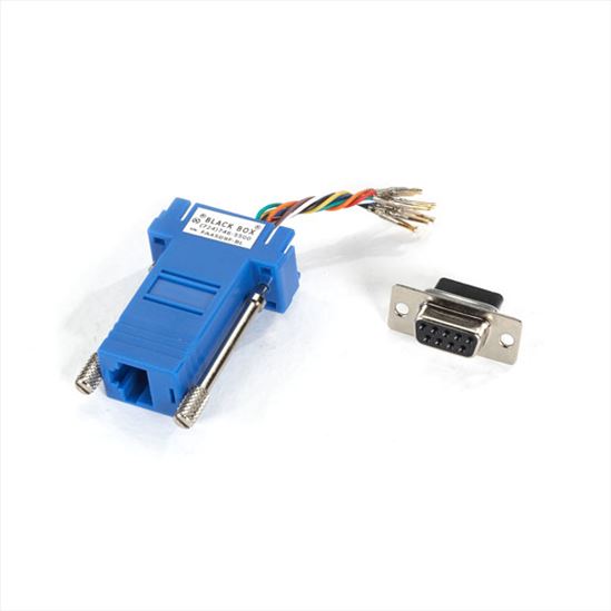 Black Box FA4509F-BL cable gender changer RJ-45 DB9 Blue1