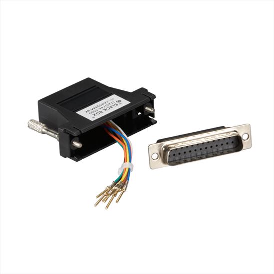 Black Box FA4525M-BK cable gender changer DB25 RJ-11, RJ-451