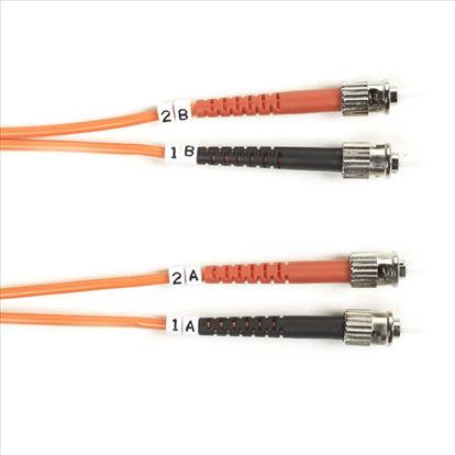 Black Box ST/ST, 50/125, 1m fiber optic cable 39.4" (1 m) Orange1