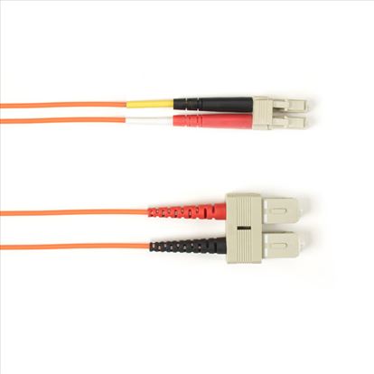 Black Box SC/LC, 50/125, 2m fiber optic cable 78.7" (2 m) Orange1