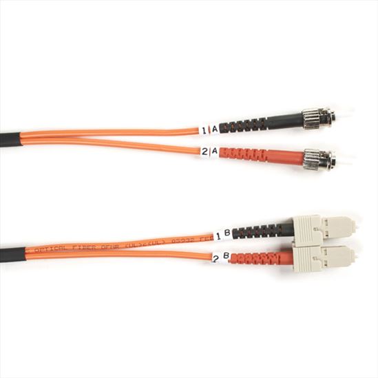 Black Box Value Line ST–SC 2m fiber optic cable 78.7" (2 m) OFC Orange1