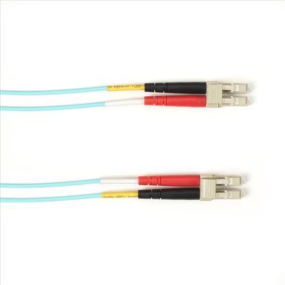 Black Box FOCMP10-001M-LCLC-AQ fiber optic cable 39.4" (1 m) LC OFNP OM3 Blue, Multicolor1