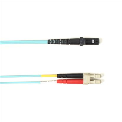 Black Box LC-MTRJ 10m fiber optic cable 393.7" (10 m) MT-RJ CMP Turquoise1