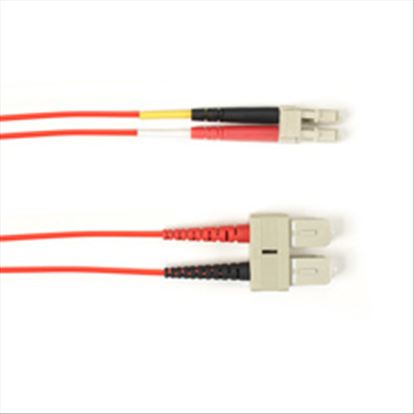 Black Box 5m SC-LC fiber optic cable 196.9" (5 m) OM1 Multicolor, Red1
