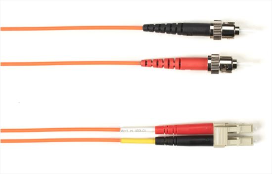 Black Box FOCMR62-010M-STLC-OR fiber optic cable 393.7" (10 m) ST LC Orange1