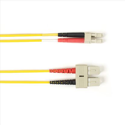Black Box 1m, SC-LC, Single-Mode fiber optic cable 39.4" (1 m) OFNR Yellow1