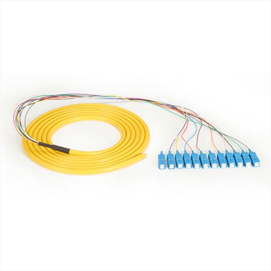 Black Box FOPT50S1-SC-12YL-3 fiber optic cable 118.1" (3 m) Pigtail OS1 Yellow1