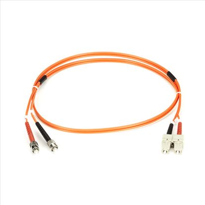 Black Box ST/SC, 50/125, 3m fiber optic cable 118.1" (3 m) Orange1