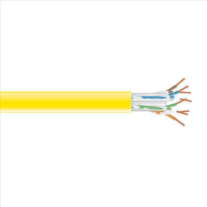 Black Box C6ABC51-YL-1000 networking cable Yellow 12000" (304.8 m) Cat6a1