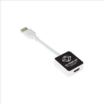 Black Box VA-HDMI-DP video cable adapter HDMI Type A (Standard) DisplayPort Black, White1