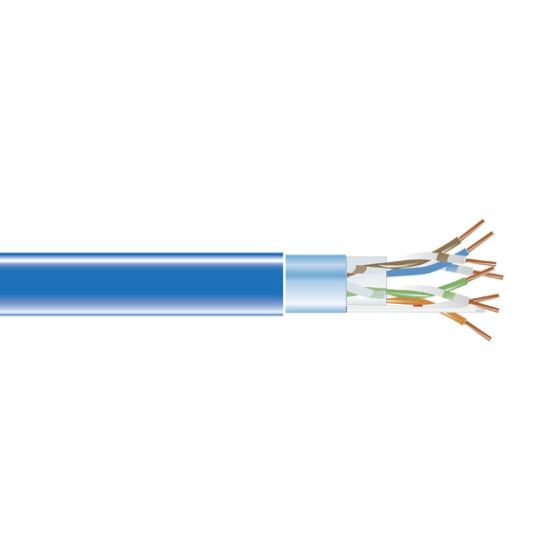 Black Box CAT5E SHIELDED 350-MHZ SOLID BULK CABLE networking cable Blue 12000" (304.8 m) U/FTP (STP)1