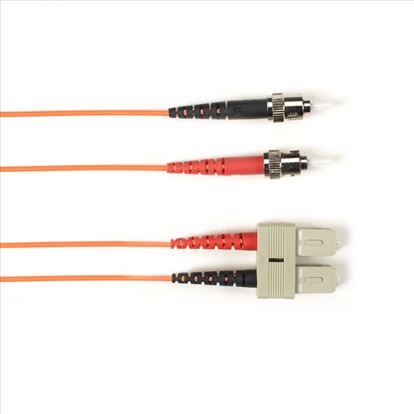 Black Box ST-SC 2-m fiber optic cable 78.7" (2 m) OM1 Orange1