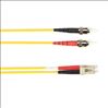 Black Box 2m, ST/LC fiber optic cable 78.7" (2 m) OFNR OS2 Yellow1